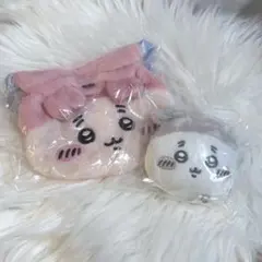 ちいかわ　おかお巾着　マスコットミラー 古本屋　カニちゃん　ガチャガチャ