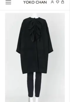 美品♡YOKO CHAN ヨーコチャン ビジュー ショートコート 黒 YOKO CHAN ヨーコチャン Pコート ショートコート 黒 38 日本製｜Yahoo