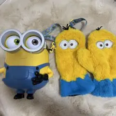 ミニオン　ポップコーンバケットと手袋