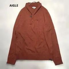 AIGLE オレンジ 長袖セーター