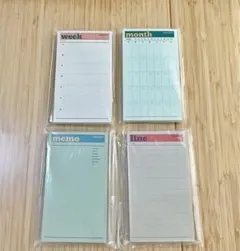 韓国 メモ 文具 LIFE&PIECES ステーショナリー 4冊セット