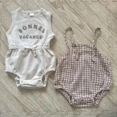 teteatete ベビーロンパース80