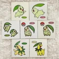ポケモン ポケモンパン デコキャラシール ツイン チコリータ セット まとめ売り