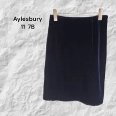アリスバーリー Aylesbury ネイビー ベロア スカート 11のサムネイル