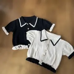 GRL【S】ショート丈ニットカーディガン　２枚セット