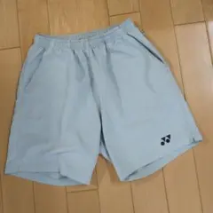 YONEXハーフパンツライトグレーМ