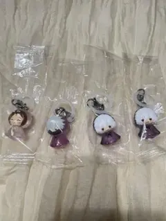 アニメキャラクターキーチェーン4個セット