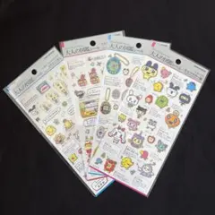 大人の図鑑シール　たまごっちのぷちぷちおみせっち編①②歴代機種キャラクター４枚組