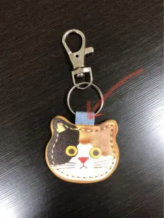 訳あり　みけねこ　キーチャーム　キーホルダー