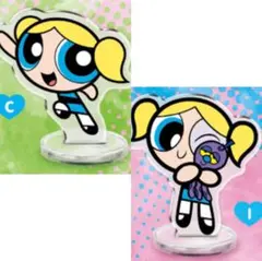 [新品未使用品] パワーパフガールズ まめキャラスタンド2 バブルス ガチャ