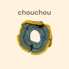 ハンドメイド フリル シュシュ ニット