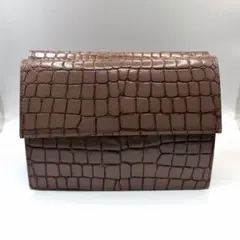 サーモンピンク　パイソン　ショルダーバッグ　本革のサムネイル