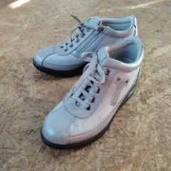 【新品未使用】asics 旅日和 スニーカー レザー サイドジップ 幅広