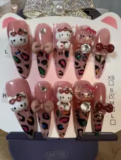 1点のみレオパード柄 ネイルチップSサイズ