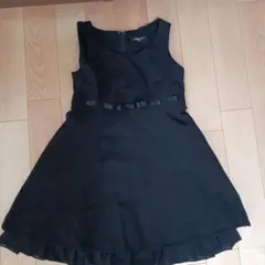 COMME CA ISM ブラックワンピース 140A