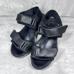 hanqiaoriji】ハンチャオリジ サンダル レザー 厚底 スリッポン - メルカリ