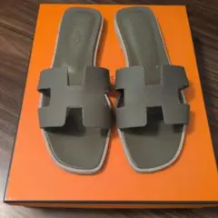 HERMES オアジス エトゥープ 36 1/2 サンダル - メルカリ