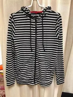 ボーダー UVカットパーカー