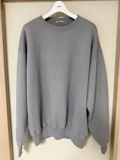 AURALEE SMOOTH SOFT SWEAT P/O ブルーグレー 5