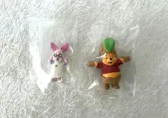 くまのプーさん　ピグレッド　ディズニーカプセルトイ　コスチュームフィギュア　2種