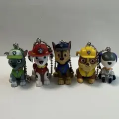 パウパトロール　フィギュアキーチェーン 5体セット