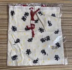 ハートマーケット ラフ ノベルティ 猫 巾着袋