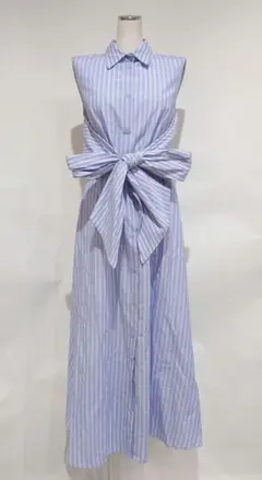 TWINSET ツインセット ストライプ ノースリーブ ワンピース