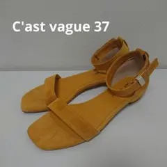 ☆C'ast vague(セベージュ)☆スウェードアンクルストラップサンダル37のサムネイル