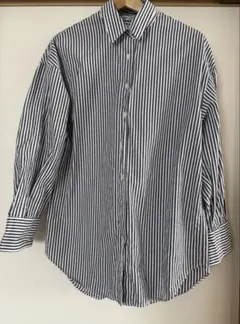 【美品】Zara ストライプオーバーサイズシャツ