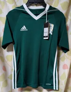 adidas キッズFUTSALFESTA2017新品半袖 ウェアグリーン160