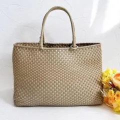 美品 ANTEPRIMA イントレッチオ トートバッグ グレージュ 大容量 A4