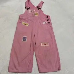 mezzo piano ピンクオーバーオール 100