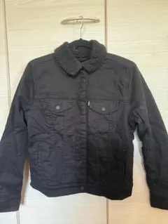 Levi's ボア襟付き　デニムジャケットs 黒