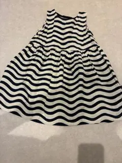 Marimekko 波模様ノースリーブワンピース 100cm