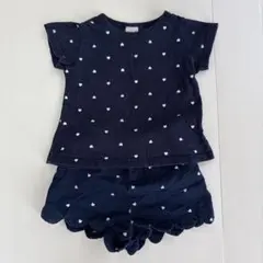 プティマイン　トップス 90 ショートパンツ 80 上下セット　セットアップ