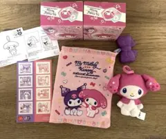 マクドナルド ハッピーセット マイメロディ&クロミ マスコット 巾着袋 シール