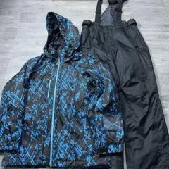 お買い得★ オンヨネ スキーウェア メンズL スノーボードウェア 人気の黒 総柄