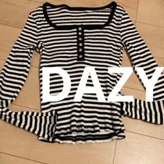 DAZY ボーダーリブニット　XL即購入OK