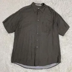 美品　ペリーエリス PERRY ELLIS レーヨン　シャツ　半袖　L メンズのサムネイル