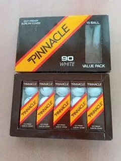 Pinnacle 90 White ゴルフボール 15個セット、未使用品