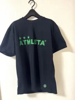 東京ヴェルディ×ATHLETA　アスレタ半袖Tシャツ　ブラック　Lサイズ 東京ヴェルディ×ATHLETA アスレタ半袖Tシャツ ブラック Lサイズ