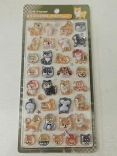ボンボンドロップシール　柴犬
