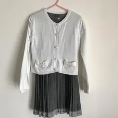 マメール　イルグッフォ6anni 半袖フォーマルワンピース（カーディガン付き）