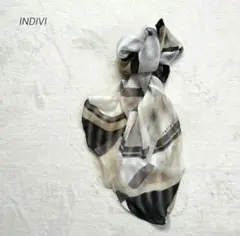 INDIVI 　SILK100%　スカーフ 日本製　匿名配送　即日発送