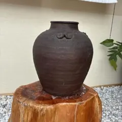 稀少 種子島 能野焼き 能野焼 雲助壺 壺 陶芸 陶器 民藝 民芸 骨董