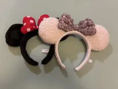 ミニーマウス カチューシャ 2点セット