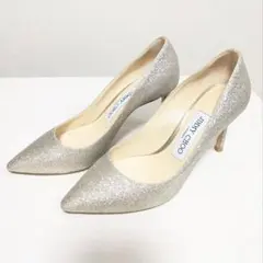 JIMMY CHOO ROMY 60 グリッターゴールドパンプス - メルカリ