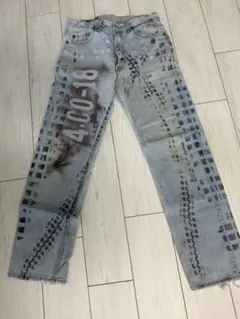 Levi's レディース グラフィックプリント ストレートデニム