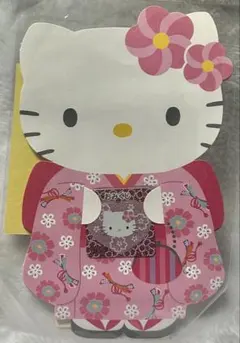 2008年製　廃盤稀少品　ハローキティ ポチ袋 3枚入 シール、おみくじシール付
