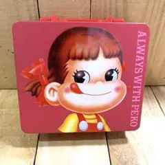 ✨超レア✨不二家　FUJIYA  ペコちゃん　当時物　ブリキ缶　BOX ✨超レア✨不二家 FUJIYA ペコちゃん 当時物 ブリキ缶 BOX
